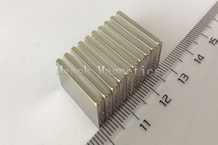 20x10x2mm neodymium firkantede magneter