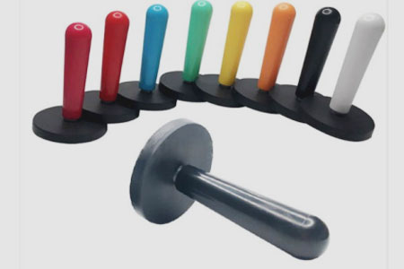 Gummi, beklædt Magnetiske baser med håndtryk